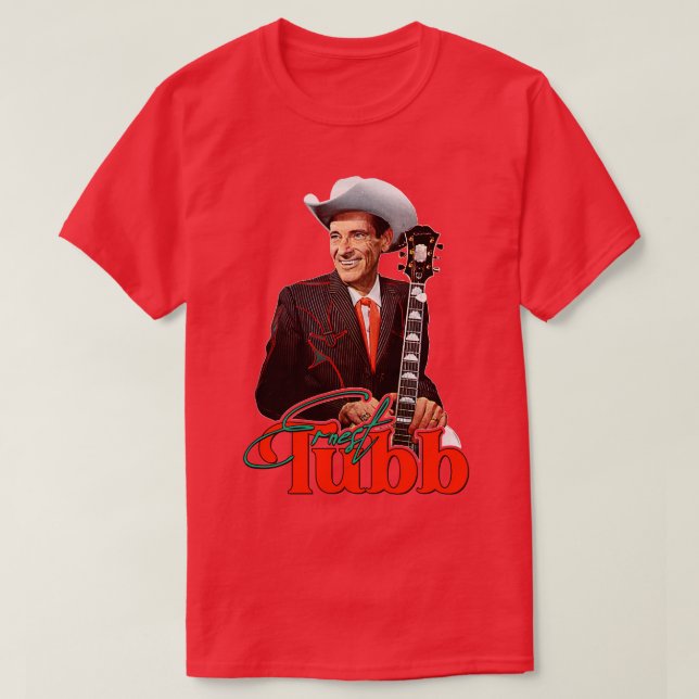 Camiseta Ernest Tubb Classic Country Honky Tonk Tributo (Diseño del anverso)
