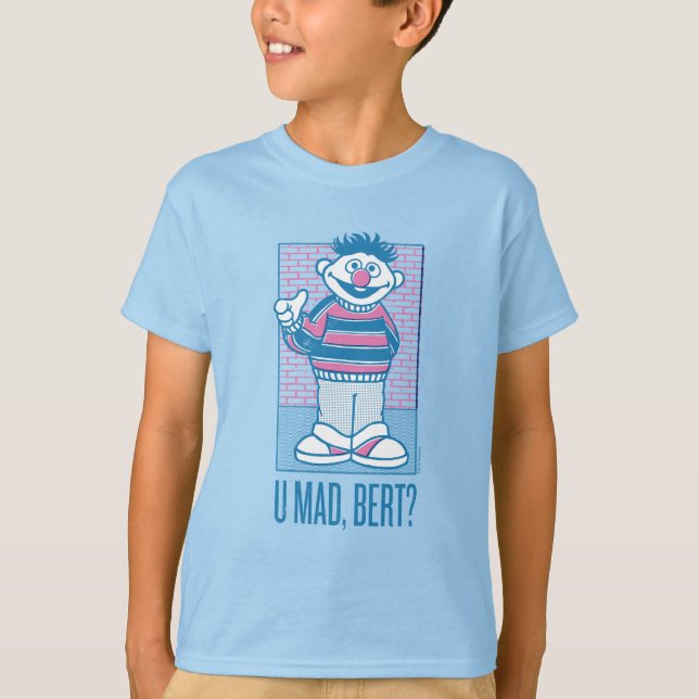 Camiseta Ernie | U Mad, Bert? (Anverso)