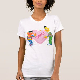 Camiseta Ernie y Bert Corazón de San Valentín