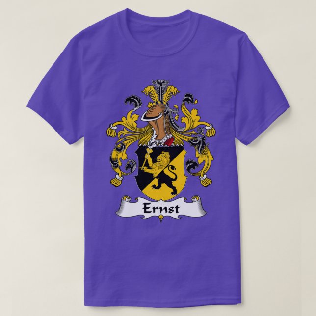 Camiseta Ernst Coat of Arms Family Crest (Diseño del anverso)