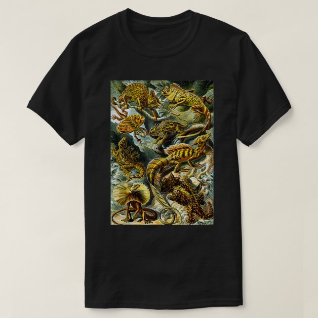 Camiseta Ernst Haeckel Vintage Ilustracion Biológico Liza (Diseño del anverso)