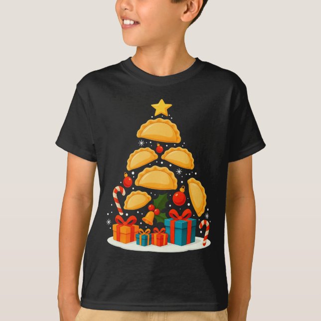 Camiseta Erogi Lish Food Land Christmas Tree Xmas Long Slee (Anverso)