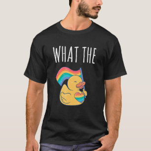 Camiseta Erpel del pato negro Unicorn LGBTQ Rubber Duck
