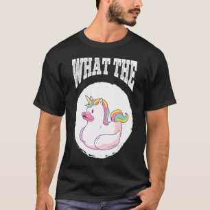Camiseta Erpel del pato negro Unicorn LGBTQ Rubber Duck