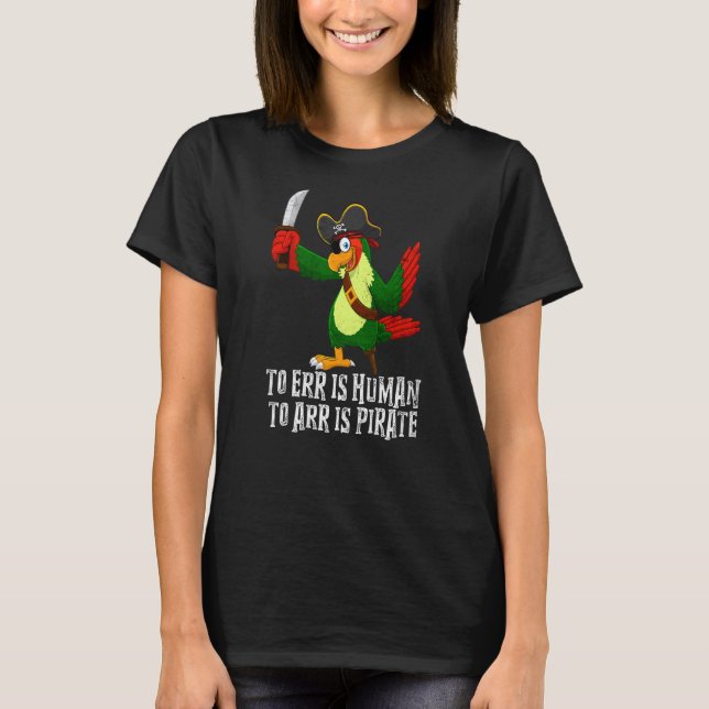 Camiseta Err Es Humano De Arr Es Pirata Pirata 1 (Anverso)