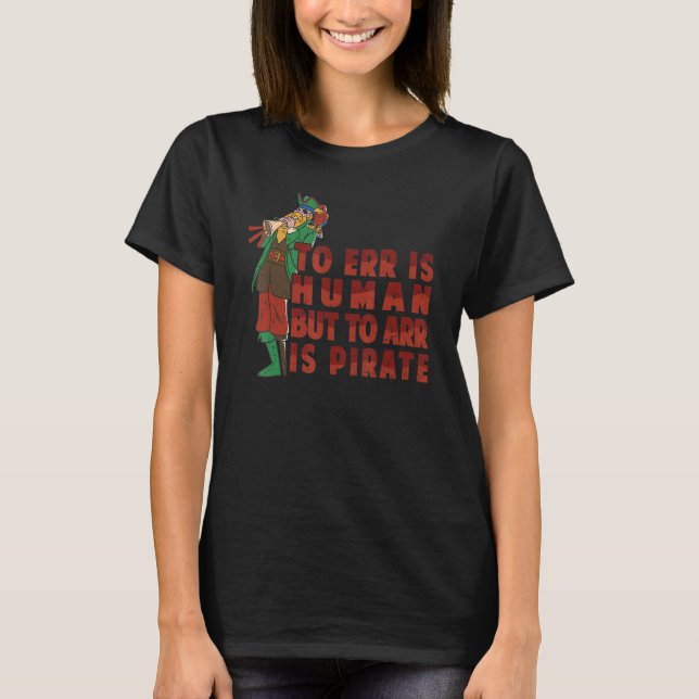 Camiseta Err Es Humano Pero Arr Es El Loro Pirata (Anverso)