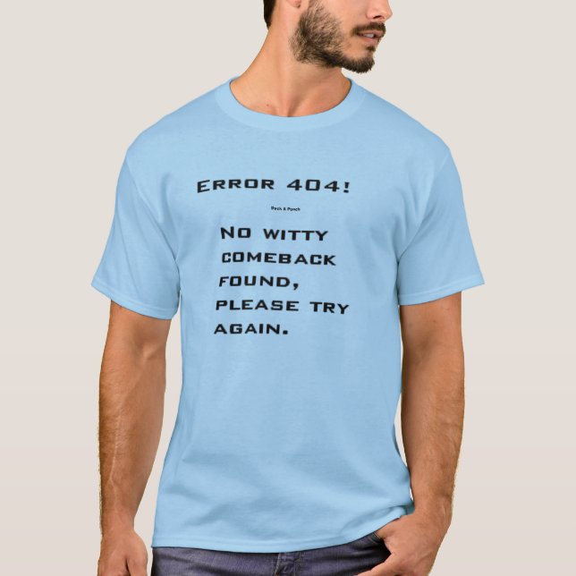 Camiseta ¡Error! (Anverso)