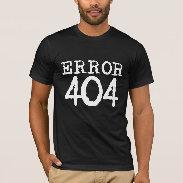 Camiseta Error404 (Anverso)