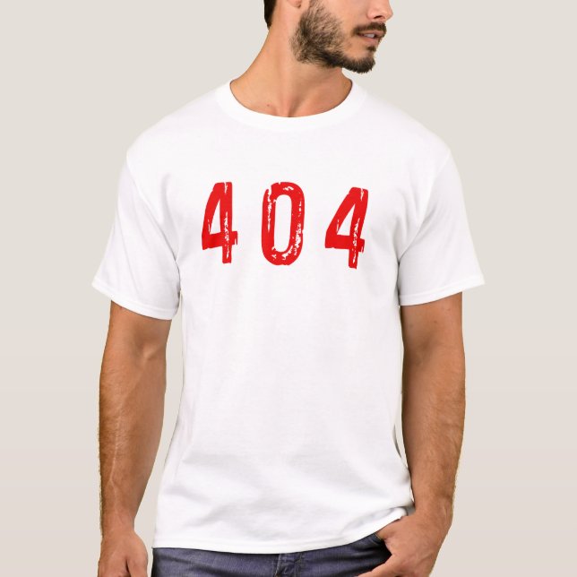 Camiseta Error 404 (Anverso)