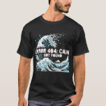 Camiseta Error 404: Calma No Encontrada<br><div class="desc">Una ola de estilo japonés se hace añicos en fallas de píxeles en cian neón y blanco. Error 404: Calm Not Found combina la tradición con el caos digital: audaz,  limpio y llamativo.</div>