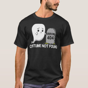 Camiseta Error 404 Costume No Encontrado Ghost Boo Hallowee