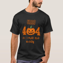 Camiseta Error 404 Costume No Encontrado Gracioso Halloween