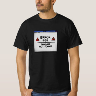 Camiseta Error 404 Disfraz No Encontrado – Tecnología Diver