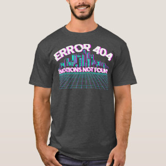 Camiseta Error 404 Emociones No Encontradas Vaporwave Skyli