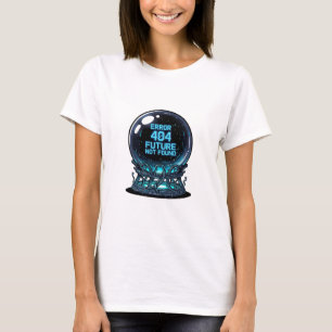 Camiseta Error 404 Futuro No Encontrado – Cristal Futurista