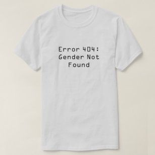 Camiseta Error 404: género no encontrado