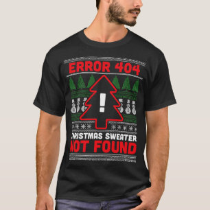Camiseta Error 404: no se encontró el proceso de sudadera d