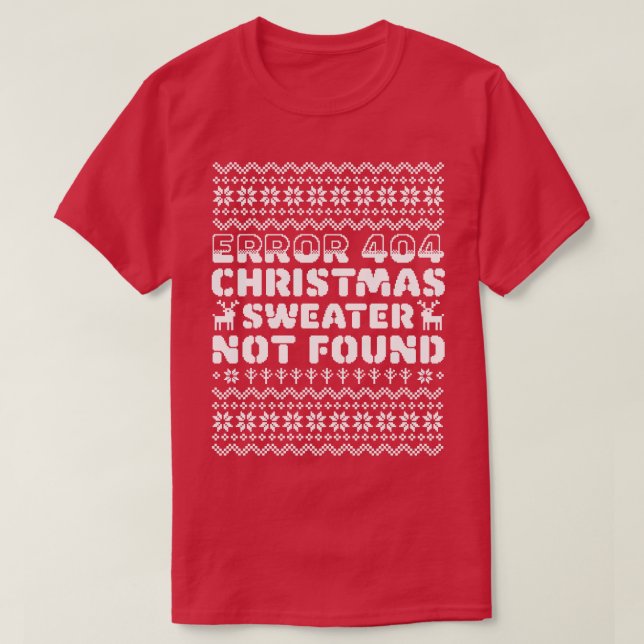 Camiseta Error 404: no se encontró el proceso de sudadera d (Diseño del anverso)