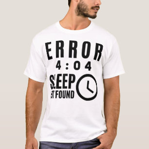Camiseta Error 404: no se ha encontrado la suspensión