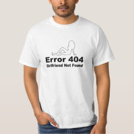 Camiseta Error 404 Novia No Encontrada