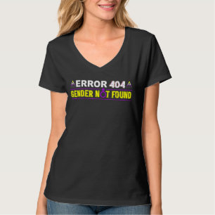 Camiseta Error 404 Sexo No Encontrado Bandera No Binaria Lg