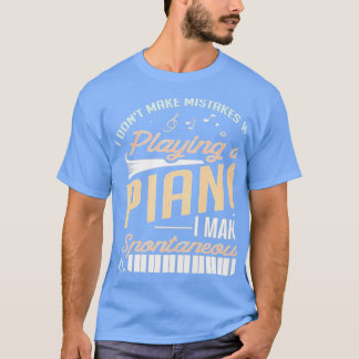 Camiseta Error Al Jugar Un Piano