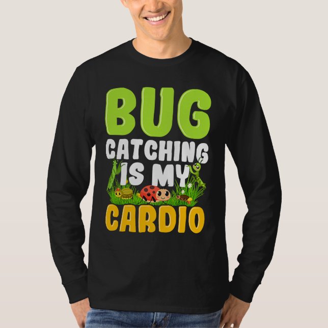 Camiseta Error  Ciencia de insectos  Atrapar bichos es mi c (Anverso)