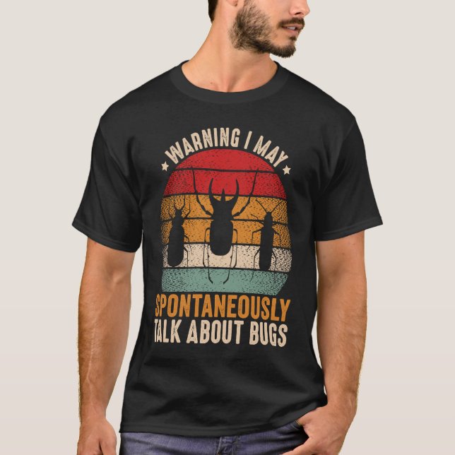 Camiseta Error  Ciencia de insectos Hablo espontáneamente s (Anverso)