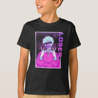 Camiseta Error de Anime Boy Perder Vaporwave Punk Streetwea