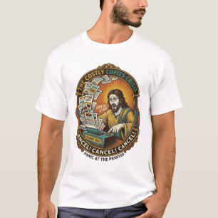 Camiseta Error de impresora Jesús Accidental 100 Copias en 