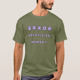 Camiseta error de memoria insuficiente