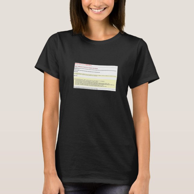 Camiseta Error De Objeto No Establecido En Una Instancia De (Anverso)