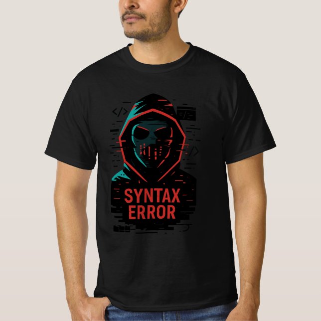 Camiseta Error de sintaxis (Anverso)