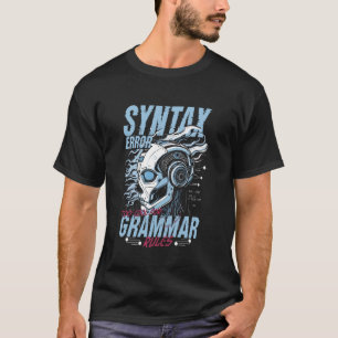 Camiseta Error De Sintaxis Lingüista De Computadora En Guay