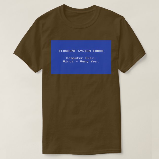 Camiseta Error del sistema (Diseño del anverso)