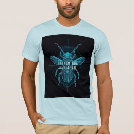 Camiseta Error del Sistema Detectado Divertida Tecnología C