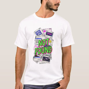 Camiseta Error Digital Pop-up Glitch Arte No Encontrado