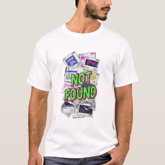 Camiseta Error Digital Pop-up Glitch Arte No Encontrado