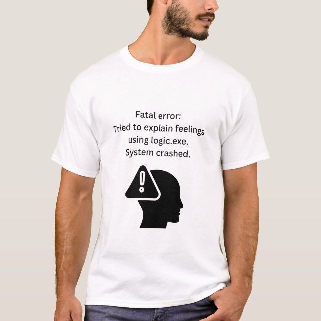 Camiseta Error fatal 404 (Anverso)