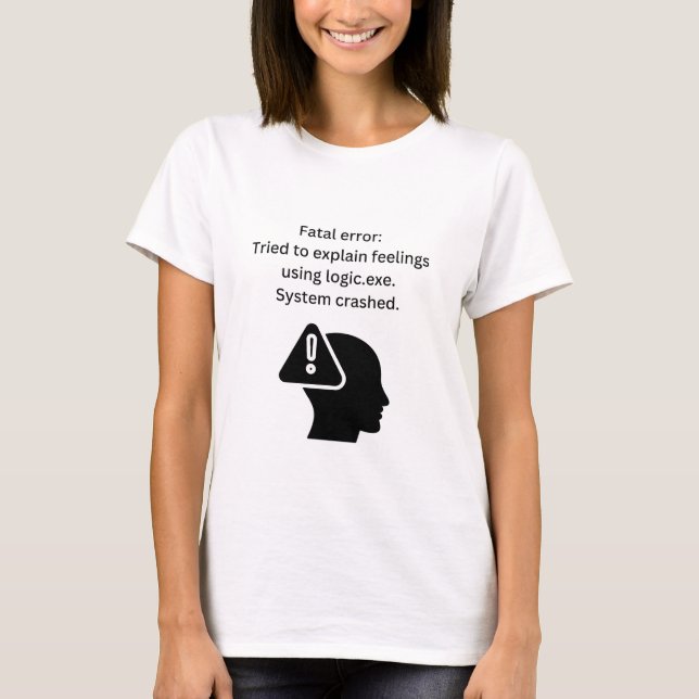 Camiseta Error fatal 404 (Anverso)