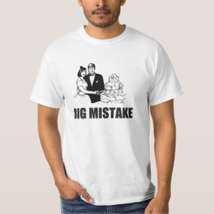 Camiseta error grande, boda