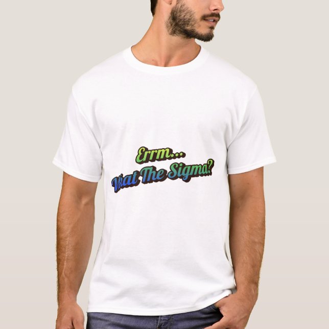 Camiseta Error... ¿Qué Es El Sigma? Mens Tee Shirt (Anverso)