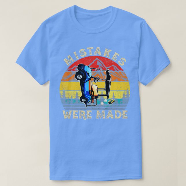 Camiseta Errores de época se convirtieron en Golf Cart Funn (Diseño del anverso)