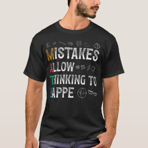 Camiseta Errores De Matemáticas Permiten Que El Pensamiento