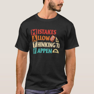 Camiseta Errores De Matemáticas Permiten Que El Pensamiento