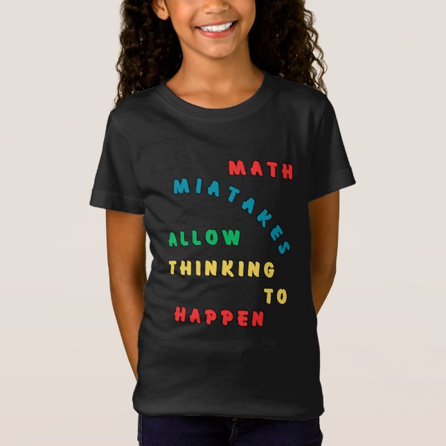Camiseta Errores matemáticos permiten pensar (Anverso)