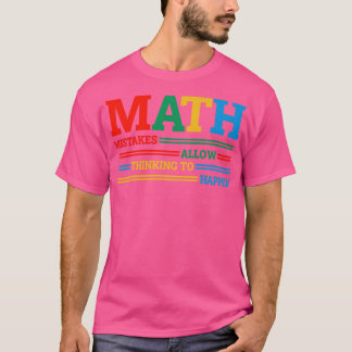 Camiseta Errores Matemáticos Permiten Pensar En Matemáticas
