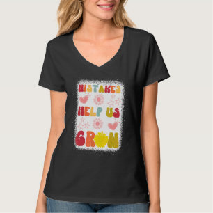 Camiseta Errores Nos Ayudan a Crecer Genial Decolorado De V