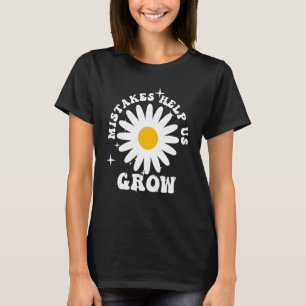 Camiseta Errores Nos Ayudan a Crecer Motivación para el Reg