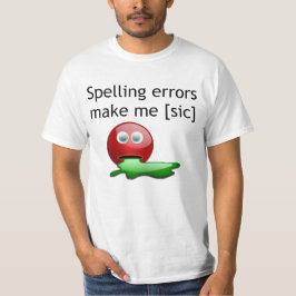 Camiseta Errores ortográficos me hacen humor gramatical